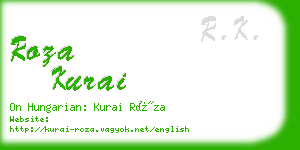 roza kurai business card